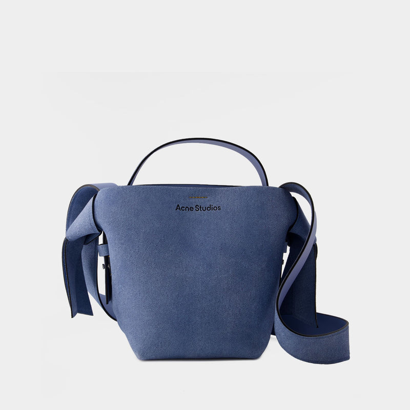 Musubi Mini Crossbody Bag - Acne Studios - Leather - Light Blue