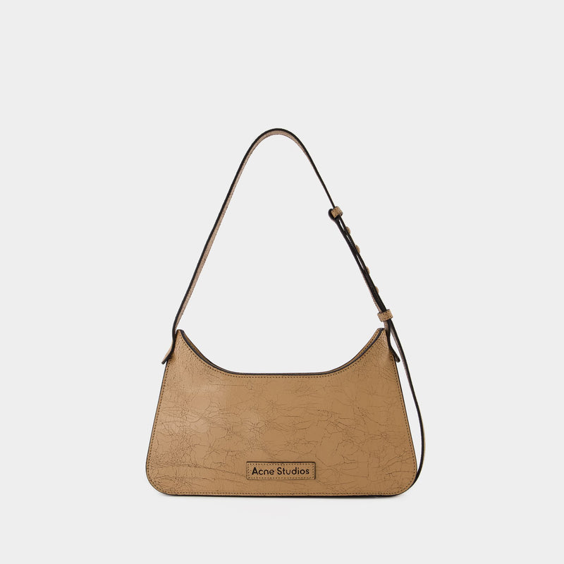 Hobo Platt Mini Crackle Bag - Acne Studios - Leather - Dark Beige