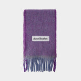 Vally Solid Scarf - Acne Studios - Wool - Lavender