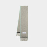 Solid Vally Scarf - Acne Studios - Wool - Beige/Grey