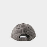 Cunov Canvas Distressed Cap - Acne Studios - Cotton - Grey