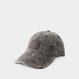 Cunov Canvas Distressed Cap - Acne Studios - Cotton - Grey