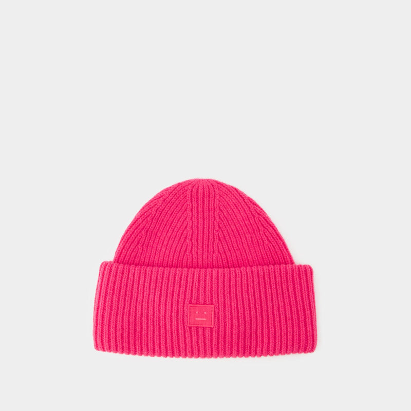 Pana Face Beanie - Acne Studios - Wool - Pink