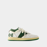 Rhecess Low Sneakers - Rhude - Leather - White/Green