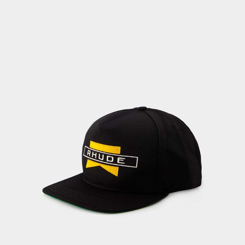 Rhude Chevron Cap 黑色棉质棒球帽