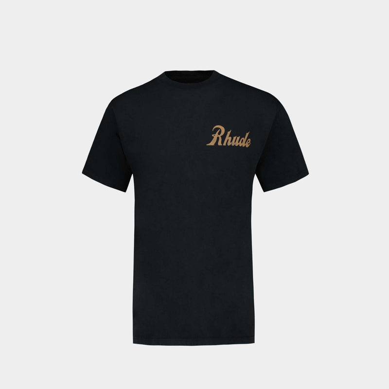 Rhude Sales And Service T-Shirt 黑色棉质T恤