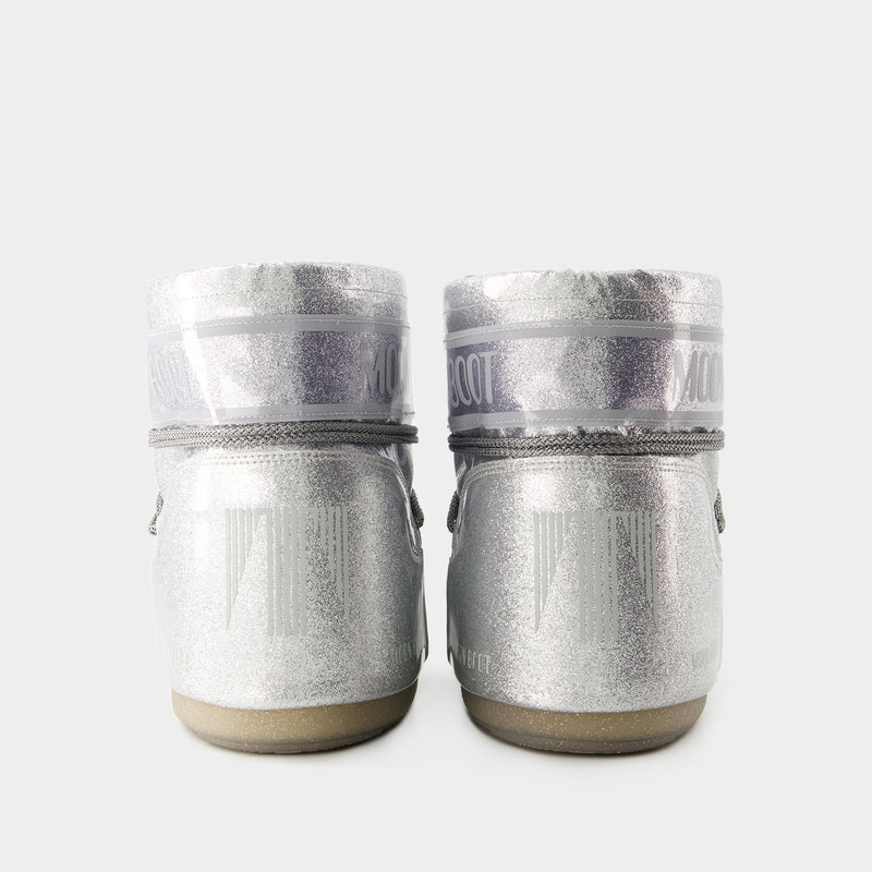 Icon Low Glitter Boots - Moon Boot - Pvc - Silver