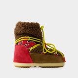 Light M Patch Boots - Moon Boot - Shearling - Brown