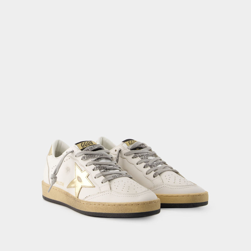 Golden Goose GGDB小脏鞋 Ball Star 女士牛皮做旧星星运动休