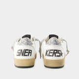 Golden Goose GGDB小脏鞋 Ball Star 女士牛皮做旧星星运动休