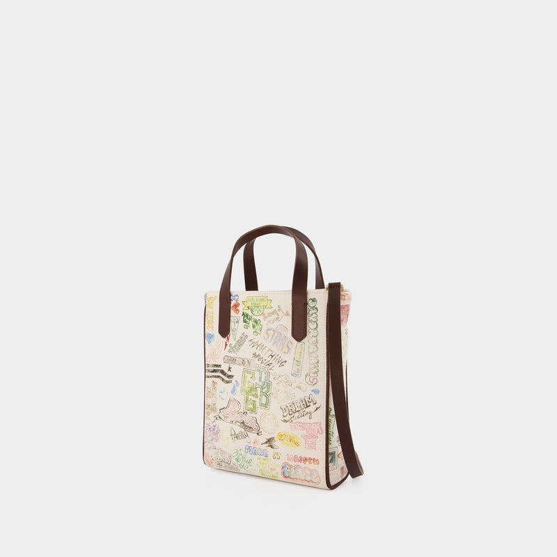 California Tote Bag - Golden Goose -  White/Multi - Leather