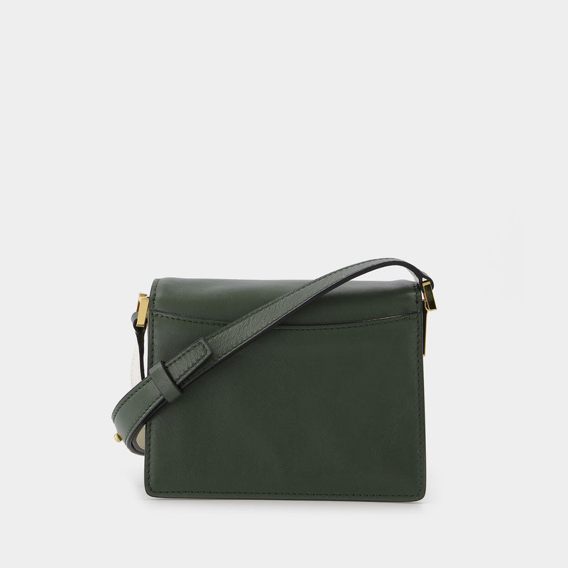 玛尼 Marni Trunk Soft Mini 迷你经典牛皮皮质单肩风琴包新品