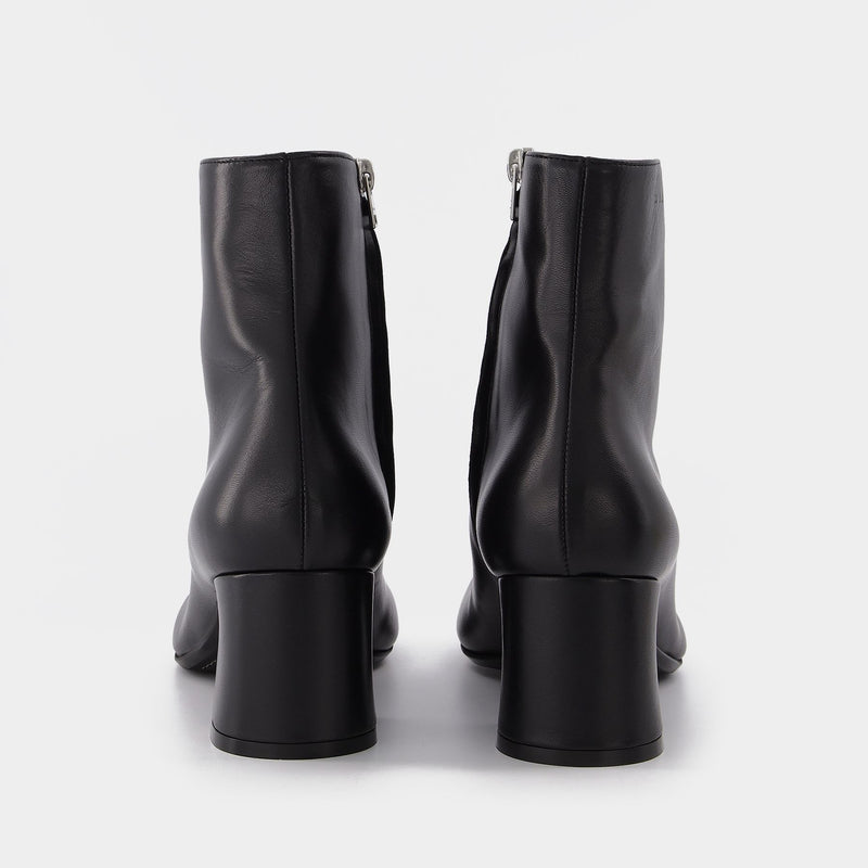 玛尼 Marni Ankle Boot W/Zip 6 皮质高跟踝靴