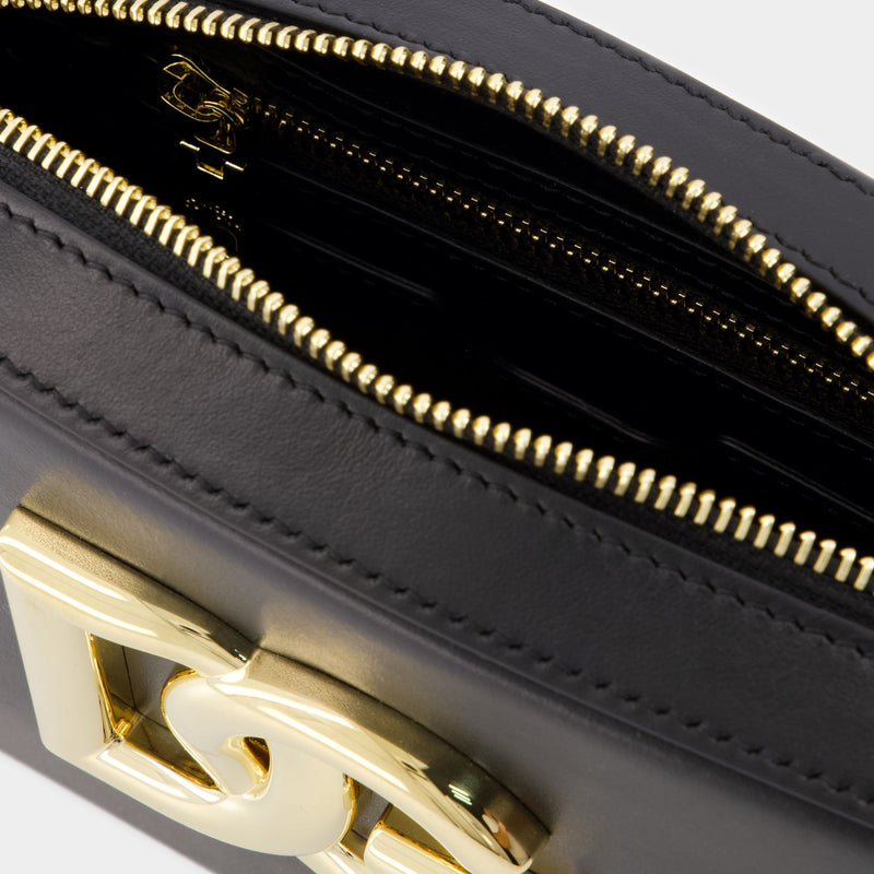 Logo Crossbody - Dolce&Gabbana - Leather - Black