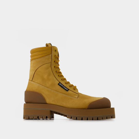 Palm Angels Desert Boot Sand No Color皮质低筒靴