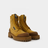 Palm Angels Desert Boot Sand No Color皮质低筒靴
