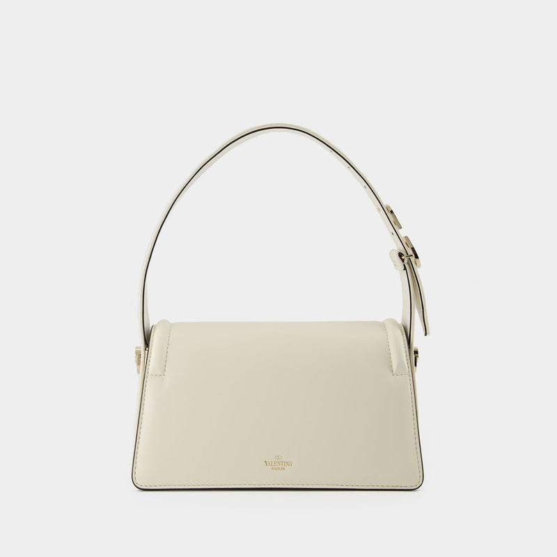 Sculpture Small Handbag - Valentino Garavani - Ivory - Leather