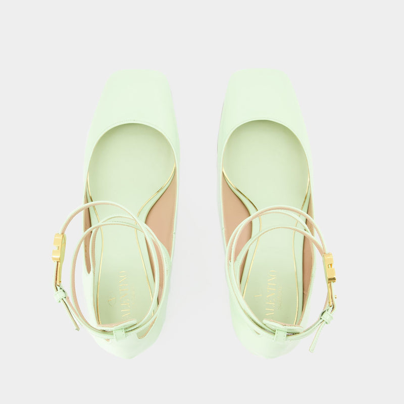 Tan-Go Pumps - Valentino Garavani - Ambrosia - Leather