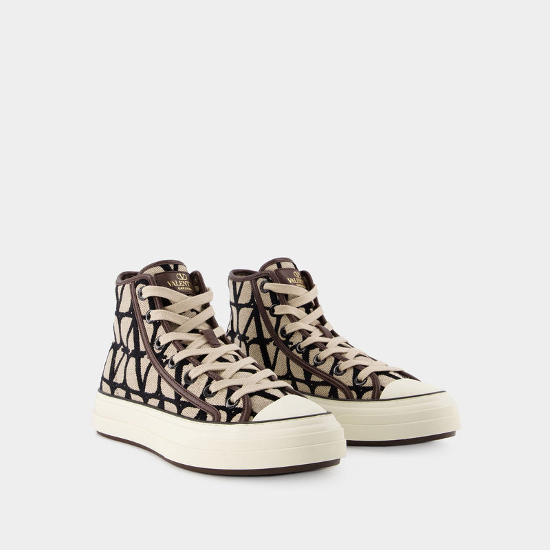 Iconograph Canva Sneakers - Valentino Garavani - Multi - Leather