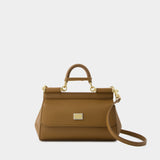 Sicily Crossbody Bag - Dolce&Gabbana - Leather - Caramello