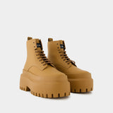 Lace-up boots - Dolce&Gabbana - Leather - Camel