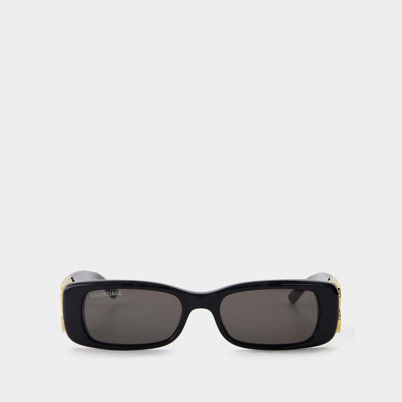 Bb0096S Sunglasses - Balenciaga  - Black/Gold/Grey - Acetate