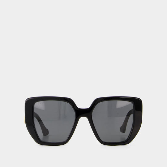 Sunglasses in Black/Grey Acetate