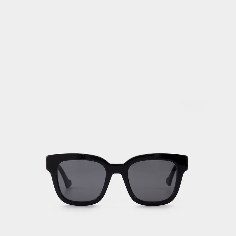 Sunglasses in Black/Grey Acetate