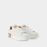 Portofino Sneakers - Dolce & Gabbana - Gold Dust - Leather