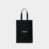 Jil Sander Book棉质黑色托特包