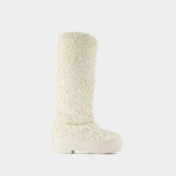 Gia Borghini Tall Eco Shearling Chunky 合成材质高筒靴