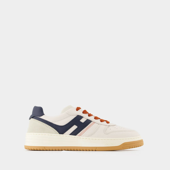 Hogan H630 拼色厚底舒适小白鞋 男士