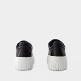 H-Stripes Allacciato Sneakers - Hogan - Leather - Black