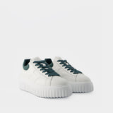 H-Stripes Allacciato Sneakers - Hogan - Leather - White