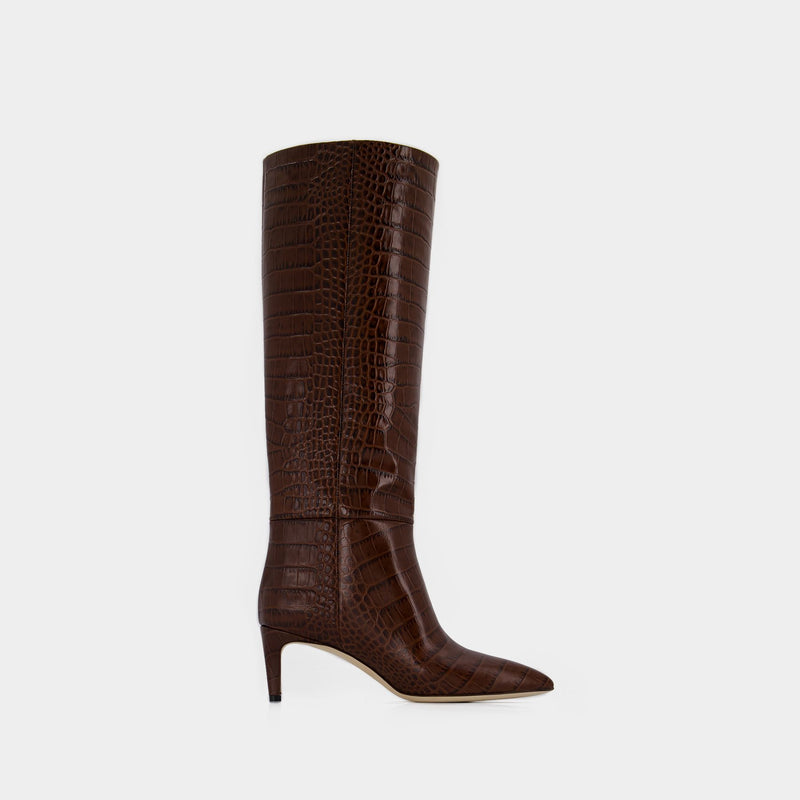 Paris Texas Stiletto 60 Boots 中跟皮质长靴