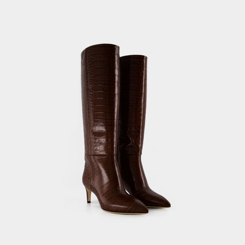 Paris Texas Stiletto 60 Boots 中跟皮质长靴