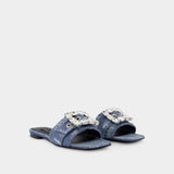 Patchwork Sandals - Dolce & Gabbana - Cobalto Scuro - Denim