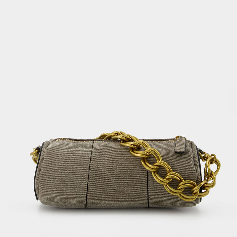 Xx Mini Cylinder Hobo Bag - Manu Atelier - Grey - Denim