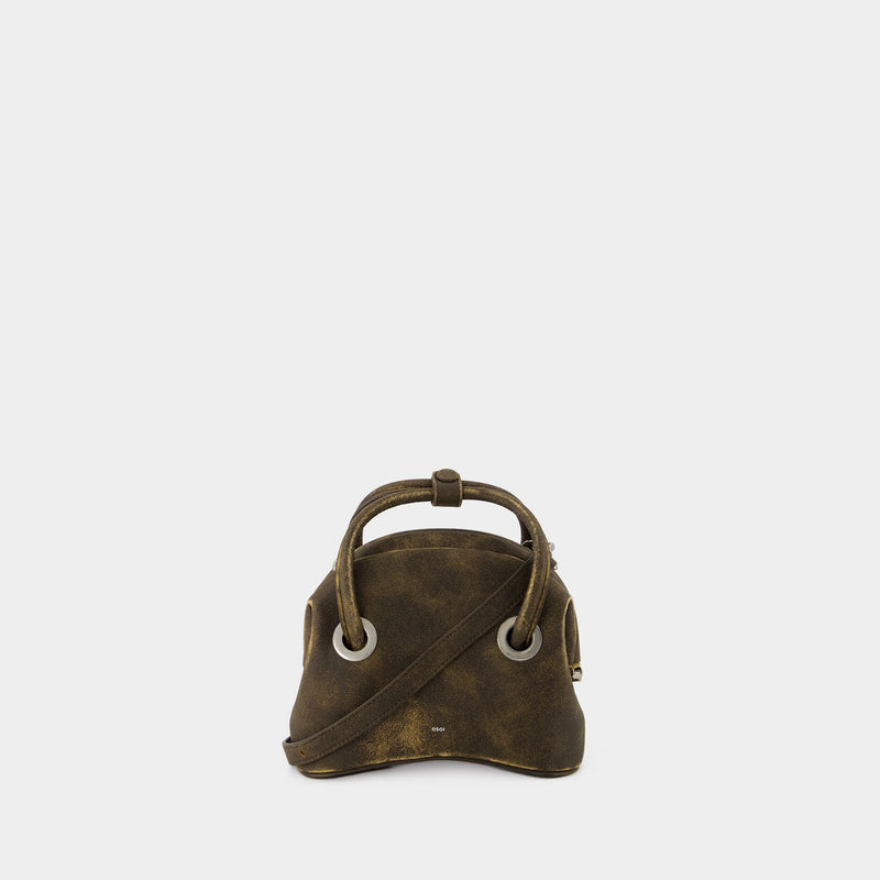 Osoi Circle Mini迷你光滑牛皮手提包单肩包正品