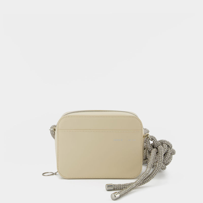 Crystal Cobra Camera  Crossbody - Kara - Cream - Leather