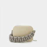 Crystal Cobra Camera  Crossbody - Kara - Cream - Leather