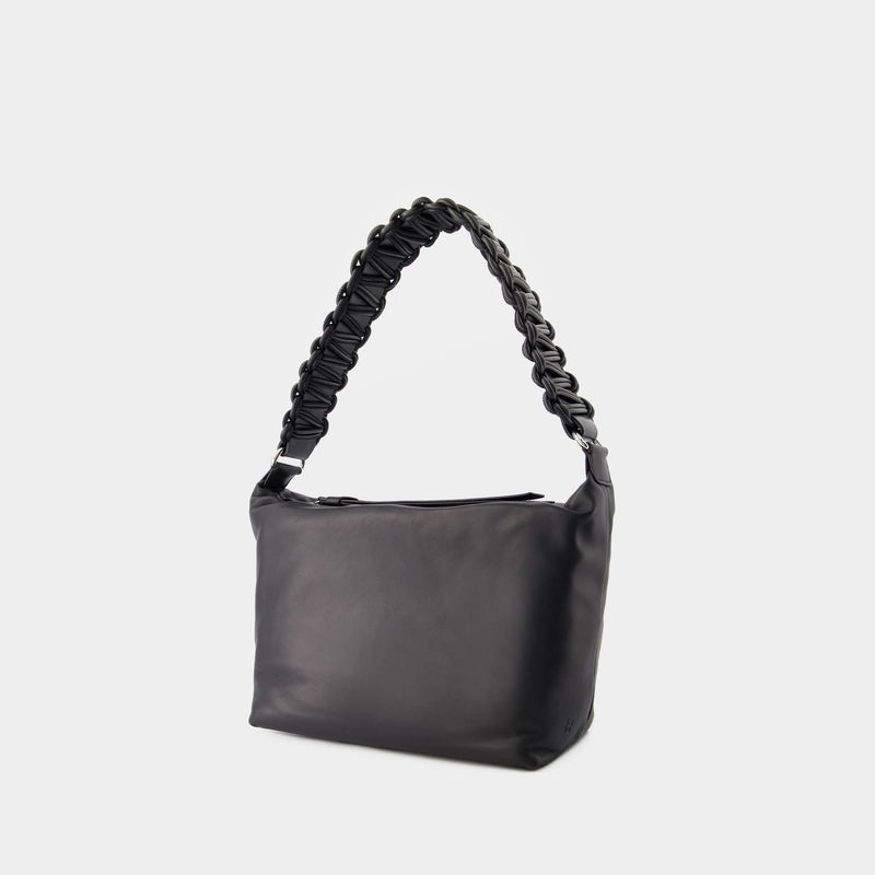 Hobo Lattice XL Bag - Kara - Leather - Black