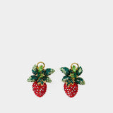 Shourouk Wild Strawberry Earrings 耳饰