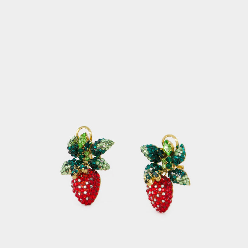 Shourouk Wild Strawberry Earrings 耳饰