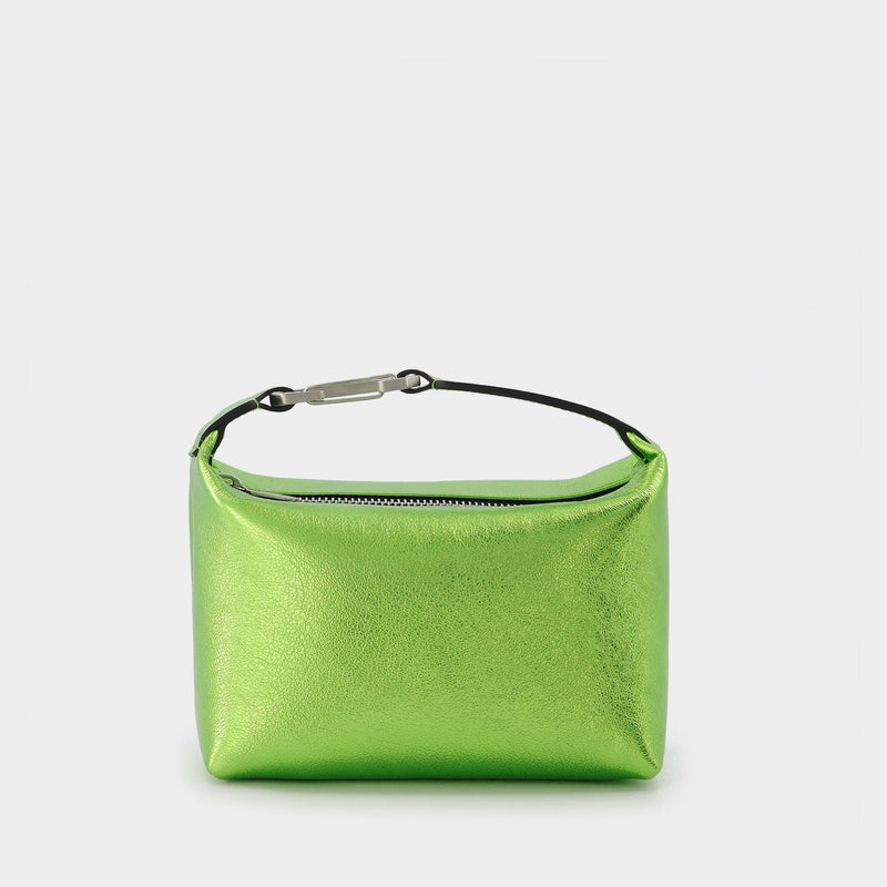 Moonbag  绿色光面牛皮手提包