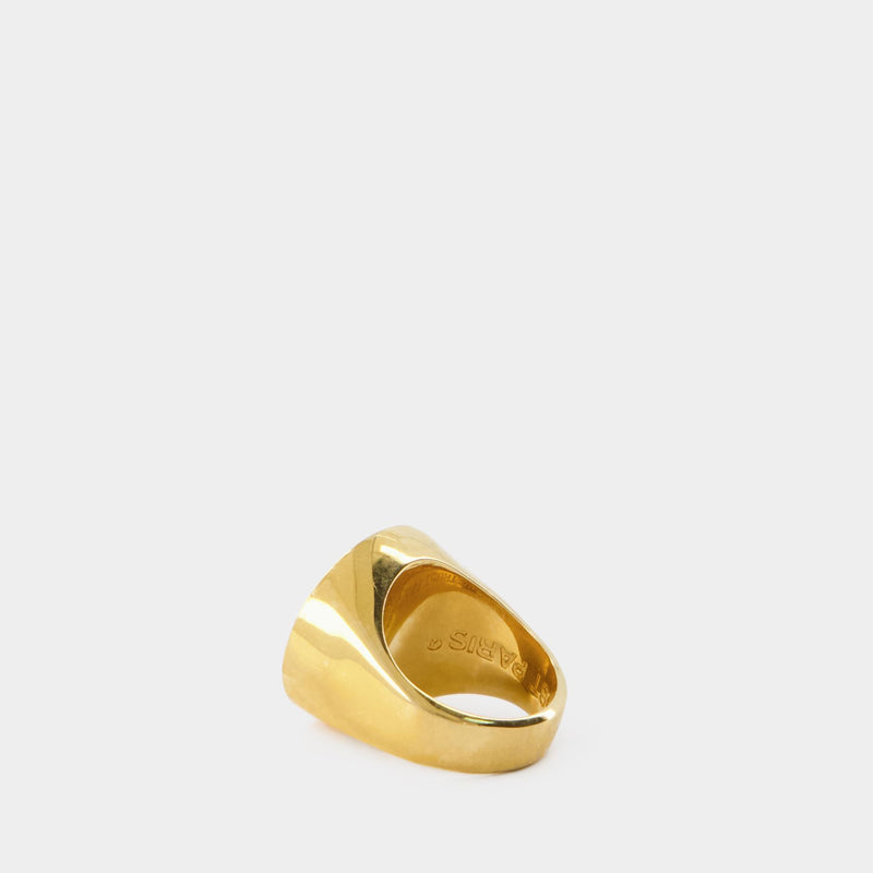 In Gold We Trust Signet Ring 金属戒指
