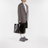 Logo Ew Tote Bag - Acne Studios -  Black - Cotton