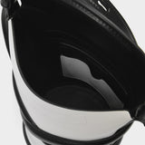 The Curve Hobo Bag - Alexander Mcqueen - White/Black - Leather