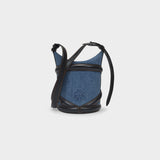 The Curve Hobo Bag - Alexander Mcqueen -  Denim/Black - Cotton