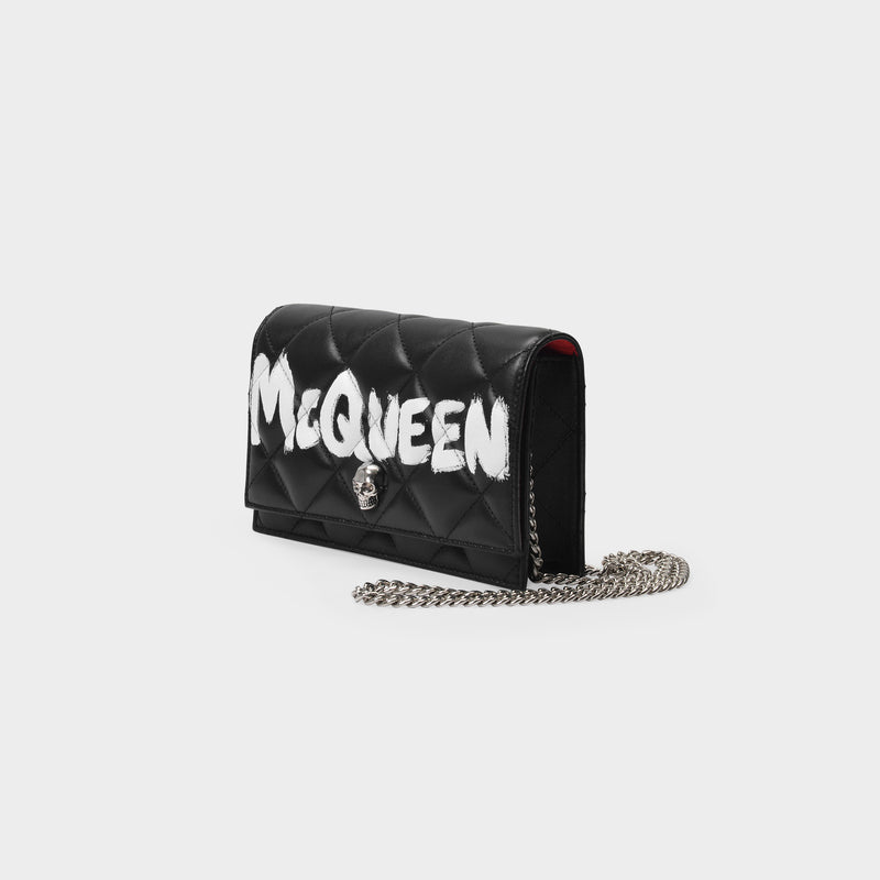 Small Skull Hobo Bag - Alexander Mcqueen -  Black/Ivory - Leather